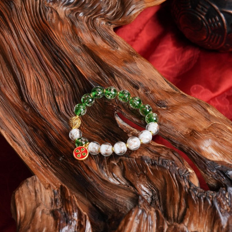 Verdant Vortex Green Aventurine Bracelet